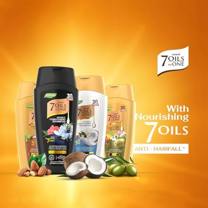 Emami 7 Oils in One Double Conditioning Shampoo Mystic Olive 100 ML